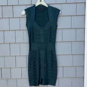 French Connection Dark Green Mini Dress